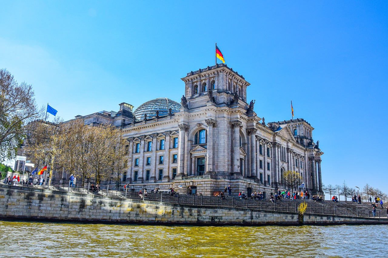 Das Gebäude des Bundestages.