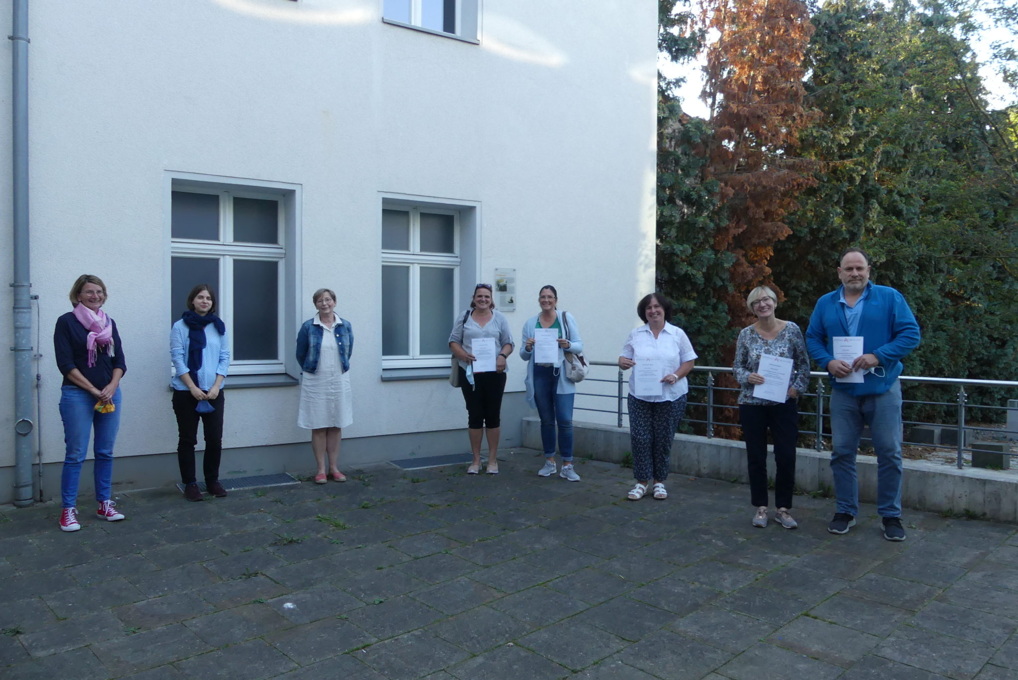 Gruppenfoto des Pflegekurses in Hattingen