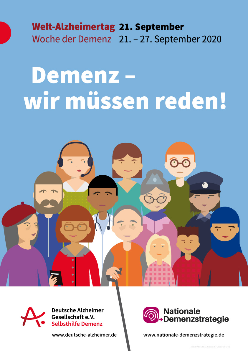Plakat des Welt-Alzheimertag