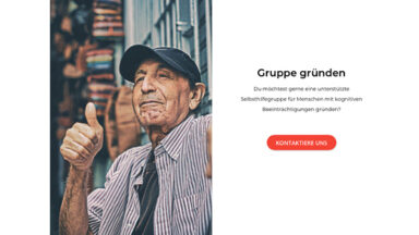 Screenshot der Website.