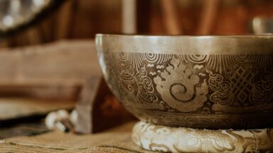 Foto einer Klangschale