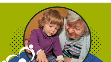 Schriftzug: Themenkoffer Demenz für Kinder