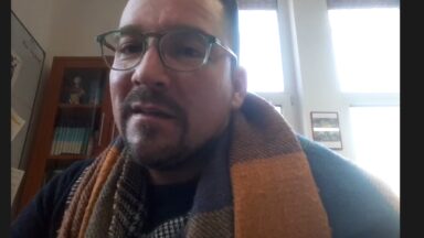 Screenshot der Online Veranstaltung mit dem Dozenten Herr Matreitz und den Teilnehmenden