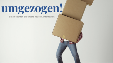 Person trägt 3 Umzugskisten