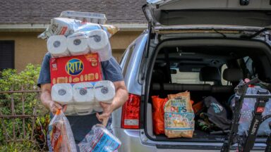 Einkaufen während der Corona-Pandemie